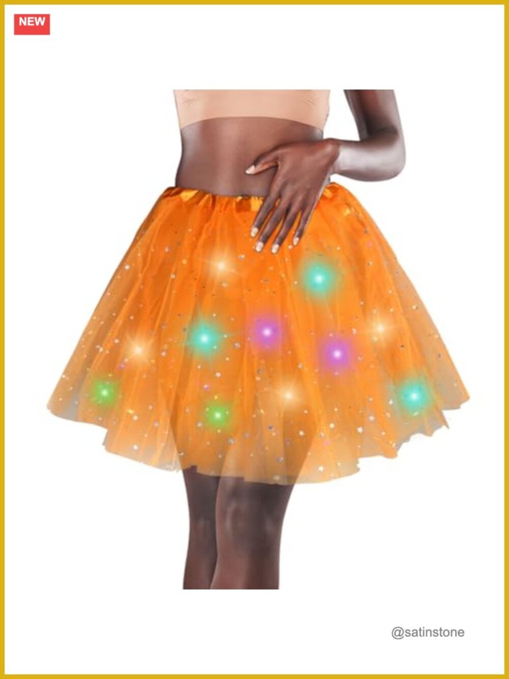 LED Tutu Skirt Light Up Layered Tulle Ballet Dance Costume